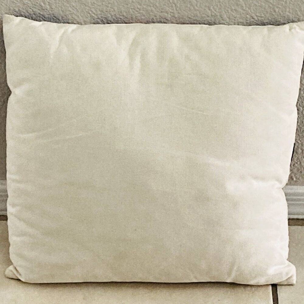 ECHO Designs Blue White Red Pillow w/ Insert 15" Square RARE Zip closure Abstrac - Picture 9 of 12